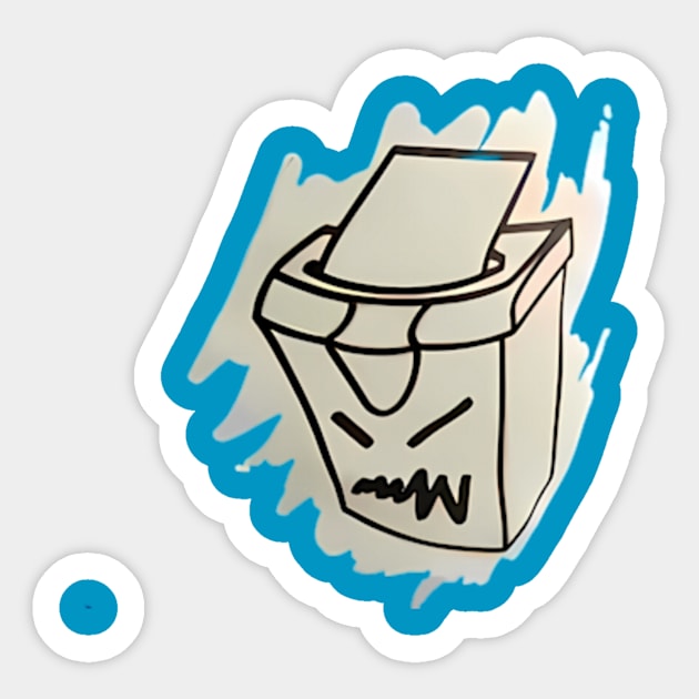 Evil Shredder Sticker by Prod.Ry0